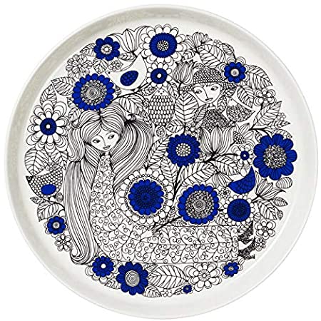 アラビア(Arabia) 大皿 ブルー 24cm PASTORAALI(パストラーリ) 64-1180-100576-9