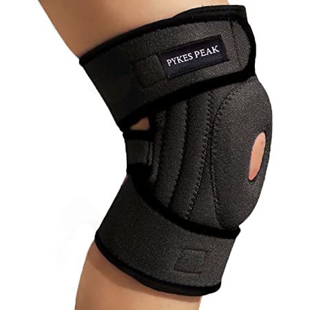 エサキ ニースタビライザー 膝サポーター 【ヒンジ付き】 金属ステーで 膝関節 の可動域を制限 横ぶれを防ぎます 膝蓋 の 安定 保護に (Mサイズ)