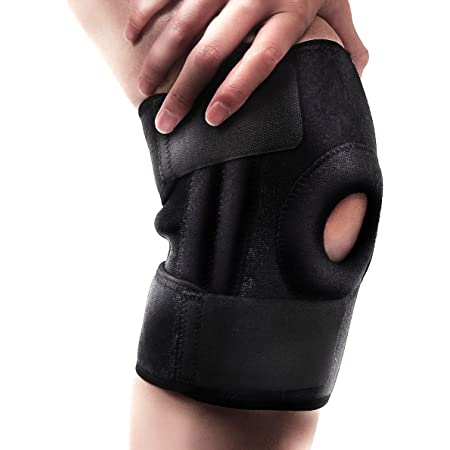 エサキ ニースタビライザー 膝サポーター 【ヒンジ付き】 金属ステーで 膝関節 の可動域を制限 横ぶれを防ぎます 膝蓋 の 安定 保護に (Mサイズ)