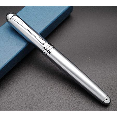 JINHAO ジンハオ X750 万年筆 金属ペン M型中字ペン先0.7mm (銀色)