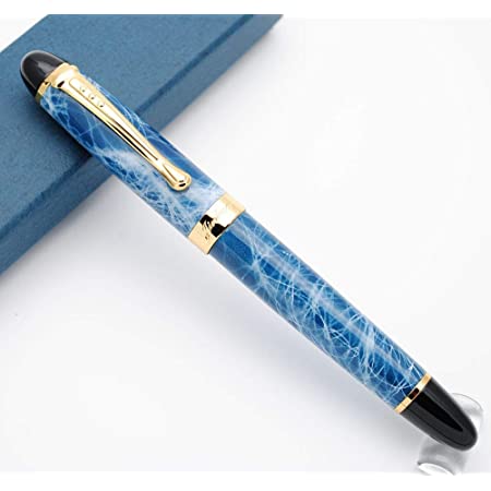 JINHAO ジンハオ X750 万年筆 金属ペン M型中字ペン先0.7mm (銀色)