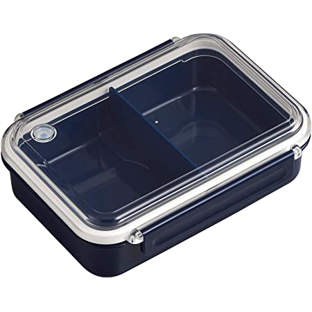 OSK 弁当箱 ランチボックス まるごと冷凍弁当 ネイビー 650ml [保存容器/冷凍OK/レンジOK/仕切付] 日本製 食洗機対応 PCL-3S