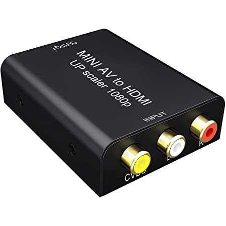 AV to HDMI変換コンバーター GANA アナログ デジタル変換コンバーター 720P/1080P対応 音声転送 USB給電ケーブル付き PS3 /PS4 /XBOX/PC/カーナビ/Nintendo switch/TVなど対応