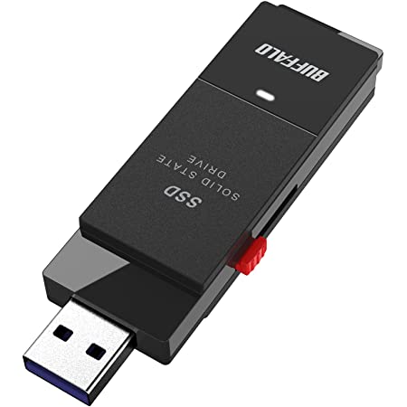 バッファロー SSD 外付け 250GB コンパクト USB3.1(Gen2) 高速転送1000MB/s 【Windows/Mac/PS5/PS4 メーカー動作確認済み】 SSD-PH250U3-BA