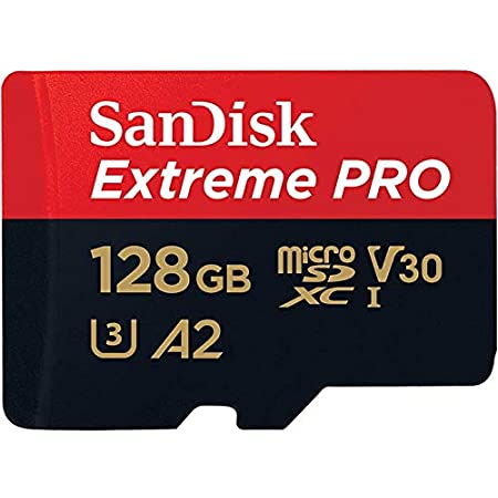 microSDXC 128GB SanDisk Extreme PRO UHS-1 U3 V30 4K Ultra HD アプリ最適化 A2対応 SDアダプター付【JNH国内5年 [並行輸入品]