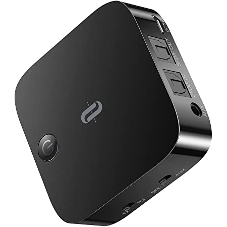 1Mii Bluetooth 5.0 オーディオ レシーバー 2台同時接続可能 Hi-Fi 3Dステレオ サウンド 低遅延 超長受信距離（屋外：50m 屋内：20〜30 m） 自動再接続 充電 不要 RCA、AUX、APT-X/AAC対応 TELEC認定 1年の品質保証 B06