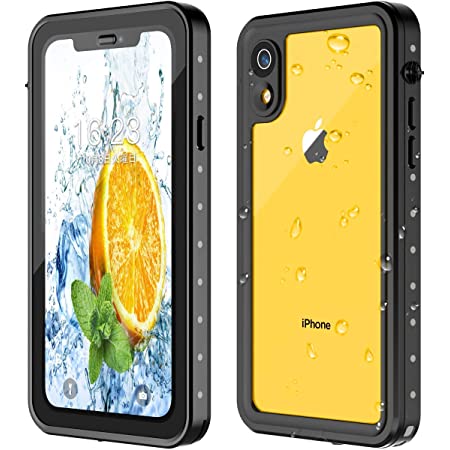 iPhone XS/X ケース 防水ケース 耐衝撃ケース 5.8インチ対応 360 全方向保護 米軍MIL規格取得 フェイスID認証 Qi充電対応 超軽量 塵 キズ 落下防止 高耐久ケース 風呂 雨 プール 海 (iPhone X/XS)