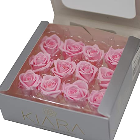 10ピンクプリザーブドフラワー ハーバリウム 花材材料素材キット ローズバラ薔薇 輪ボックス入れ 配達3〜5労働日まで