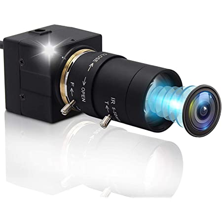 ELP 200万画素 CS Mount_2.8-12mm可変焦点レンズ CMOS OV2710 Webカメラ USBウェブカメラ 1080P ウェブカメラサポート1920X1080 @ 30fps ほとんどのOSをサポートするUVC準拠のフォーカス調整可能なWebカメラ USBFHD01M-MFV(2.8-12)