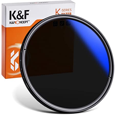 K&F Concept 可変NDフィルター 82mm ND8-ND128 X状ムラなし レンズフィルター 28層ナノコーティング 99.6%高透過率 0.2%反射率 撥水撥油 薄型 減光フィルター 【メーカー直営店】