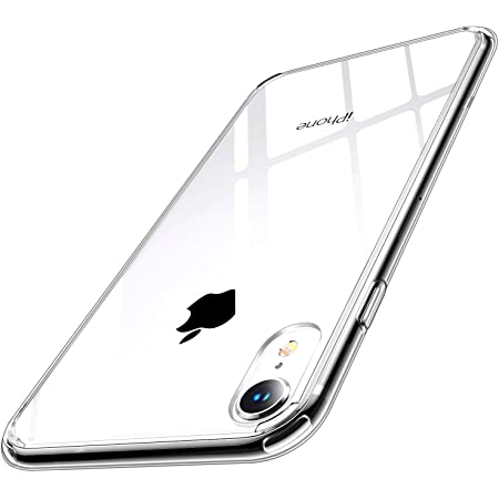 CASEKOO iPhone XR ケース クリア 薄型 指紋防止対策 耐衝撃 透明カバー 衝撃吸収 四隅滑り止め ワイヤレス充電対応 アイフォン XR ケース 6.1インチ PC背面+TPUバンパー ハイブリッド