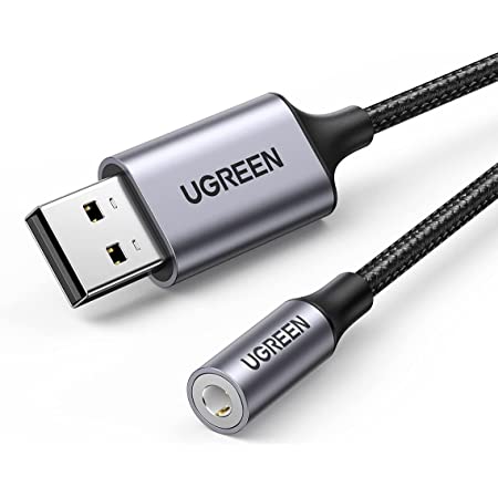 DuKabel USB オーディオ 変換アダプタ USBポート-4極（TRRS）3.5mmミニジャック変換ケーブル USB外付け サウンドカード 内蔵型サウンドカード Windows/Vista/XP、Mac OS/X、PS4、PS5、Linux、Chromebook、Windows Surface 3 pro、Raspberry Pi等対応