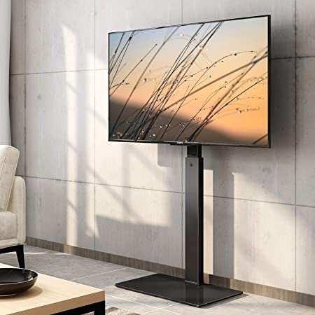 普遍的なTVの台紙が付いている100度の回転の高さの調節可能なそして19から42インチLCDのための傾き機能、LED OLED TVが付いている普遍的なTVの立場