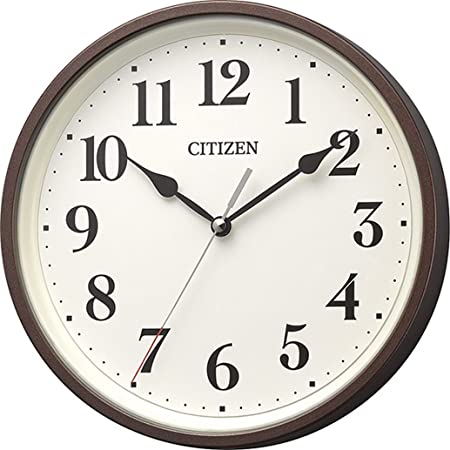 セイコークロック(Seiko Clock) 掛け時計 茶メタリック 直径28.0×4.6cm 電波 アナログ コンパクトサイズ KX256B