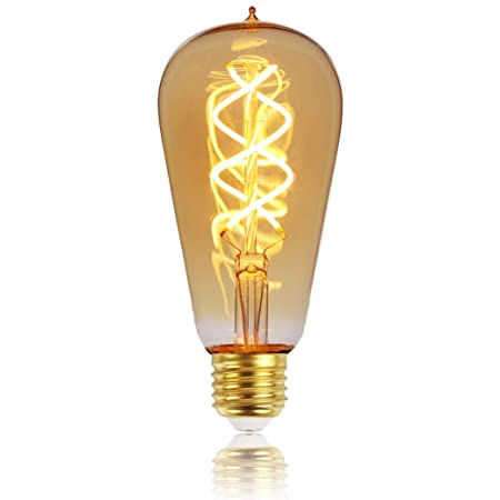 TIANFANエジソン電球花火LED電球AC85-265V装飾電球G95巣シーリングライト電球ナイトライト (G80)