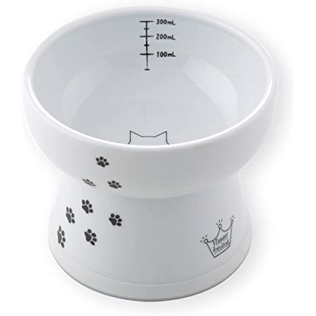 PETKIT 猫用フードボウル 猫 皿 食器 スタンド付き ウォーターボウル 0度・15度調整可能 頭を下げらず 洗いやすい 透明PC素材 シングル