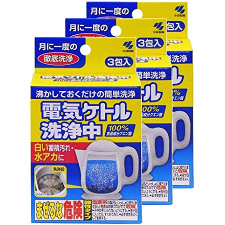 【まとめ買い】ピクス 電気・保温ポット用洗浄剤 クエン酸100% 細粒タイプ 30g×4包入り×3個セット