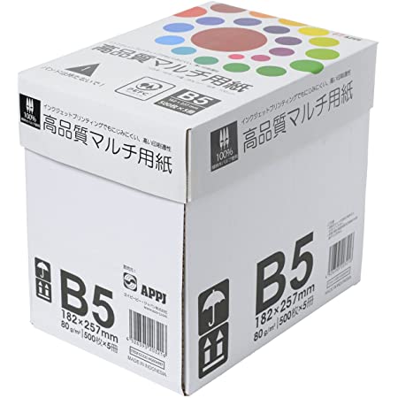 APRIL 高白色コピー用紙 PAPER ONE B5(500枚×10冊)