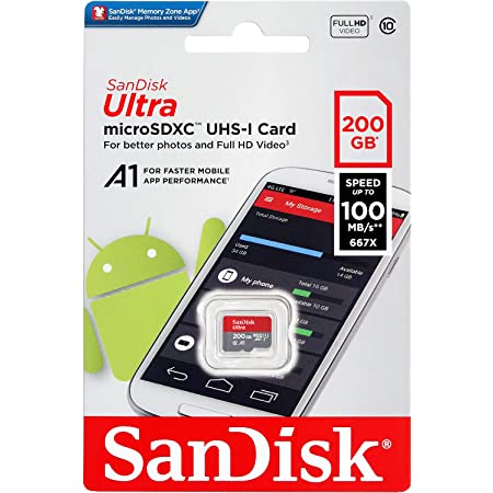 microSDXC 200GB SanDisk サンディスク 超高速UHS-1 U1 アプリ最適化A1対応 [並行輸入品]