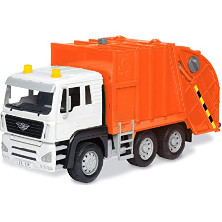 Driven ゴミ収集車 清掃車 オレンジ はたらく車のおもちゃ スタンダードシリーズ 3歳～ 正規品