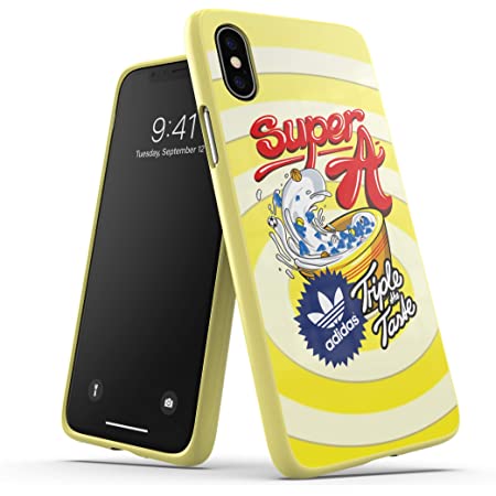 アディダスオリジナルス iPhone X/XSケース BODEGA ショックイエロー [adidas OR Moulded Case BODEGA FW19 for iPhone X/XS shock yellow]