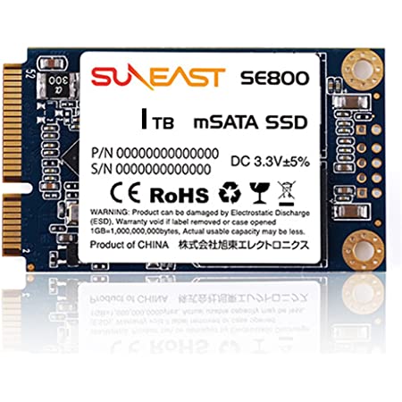 Zheino M3 内蔵型 mSATA 1TB SSD (30 * 50mm) mSATAIII 3D Nand 採用 6Gb/s mSATA ミニ ハードディスク