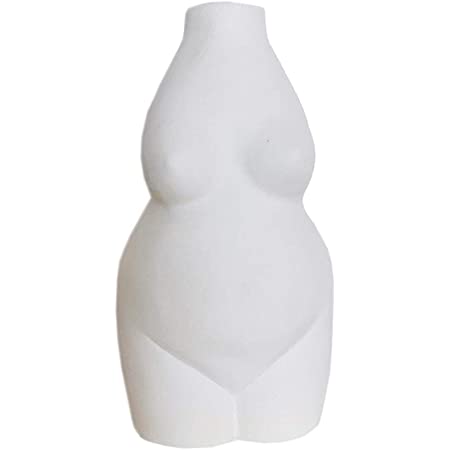 Anding 白い陶磁器の花瓶 マットライトのデザイン 独創的なインテリア 生花花瓶(LY381 白)