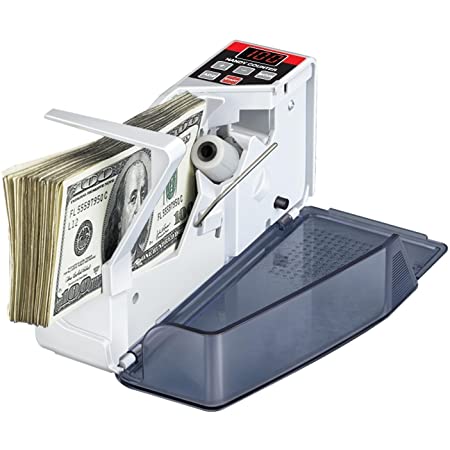 マネーカウンター自動紙幣計算機 マネーカウンター 小型 お札 カウンター小型 紙幣カウンター 1分間に約600紙幣 自動計算 さまざまな紙幣、チケット、商品券などの計算に適しています