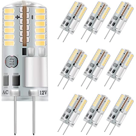 DiCUNO G4口金 LED電球 1.2W 10Wハロゲン電球相当 120lm 電球色 3000K LEDライト AC/DC 12V 省エネ 全方向広配光 非調光 10個入り