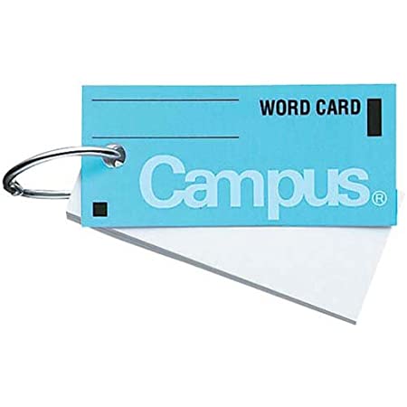 【２冊セット】コクヨ キャンパス 単語カード カードリングとじ サイズ中 85枚 青 タン-101B