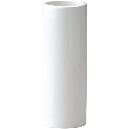 Anding 白い陶磁器の花瓶 マットライトのデザイン 独創的なインテリア 生花花瓶 (5117 White)
