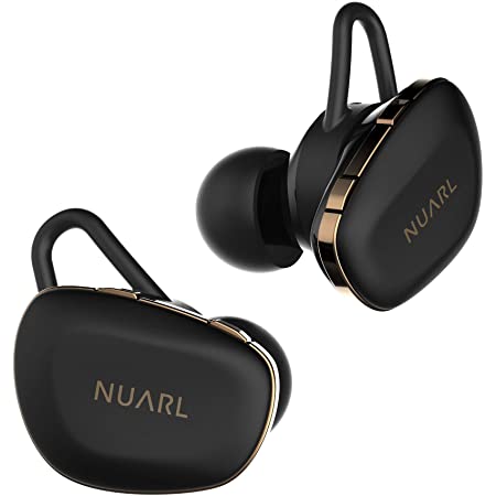 NUARL 完全ワイヤレスイヤホン ブラック IPX7防水 Bluetooth5.0 NT110-BK