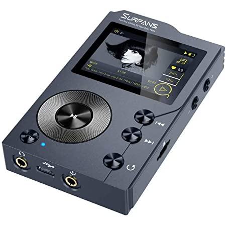 Surfans F20 HiFi MP3プレーヤーブルートゥース付き、ロスレスDSD デジタルオーディオミュージックプレーヤー、32 GBメモリカード付きの ポータブルオーディオプレーヤー、最大256GBをサポート