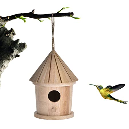 KISSFRIDAYバードハウス 野鳥用巣箱 お庭でバードウォッチング インテリア 巣箱 おしゃれなデザイン バードウォッチング ガーデン バードネスト 木製 野鳥用 巣箱