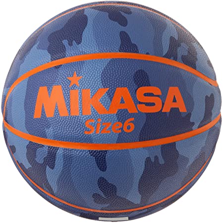 ミカサ(MIKASA) バスケットボール 6号 (女子用・一般・社会人・大学・高校・中学) 人工皮革 レジャー用 カモフラージュ柄 ブルー B630Y-CF-BL 推奨内圧0.56(kgf/㎠)