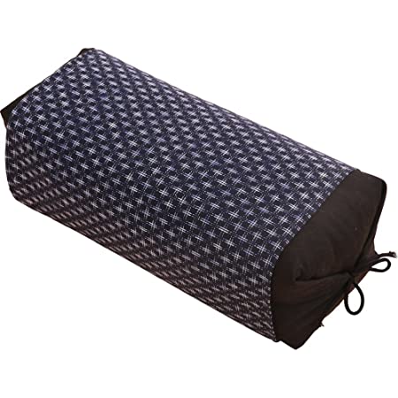 SEIDO そばがら 枕 日本製 そば殻 まくら 高さ調節可能 和柄 カバー付き (藍 大)