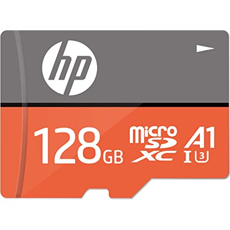 【Amazon.co.jp 限定】 HP microSDXCカード 128GB オレンジ A1 UHS-I(U3) 4K Ultra HD対応 最大読出速度100MB/s 1 HFUD128-1V31A