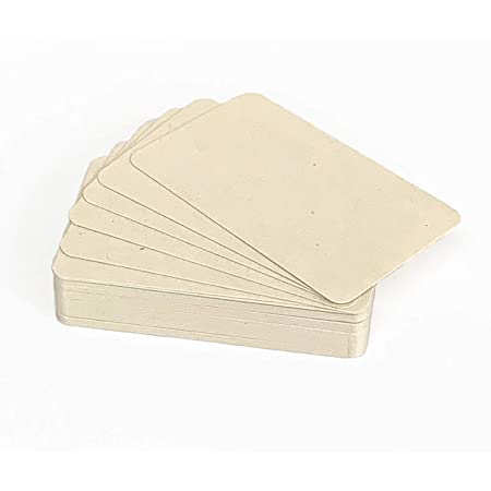 MBK 無地 名刺サイズ 白 400枚 ミニ メッセージ カード セット プレゼント タグ ハンドメイド (ホワイト400枚)