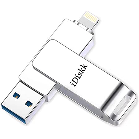 イーサプライ iPhone iPad USBメモリ 32GB USB3.1 Gen1 Lightning対応 MFi認証 iStickPro 3.0 シルバー EZ6-IPL32GAS