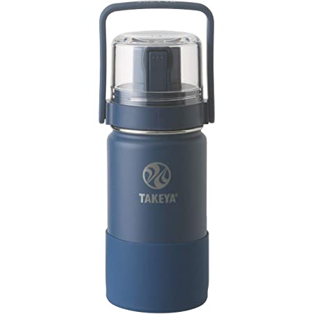 【タケヤ公式】タケヤフラスク ゴーカップ 0.4L ダークブルー コップ付き 水筒 ステンレスボトル 子供 TAKEYA