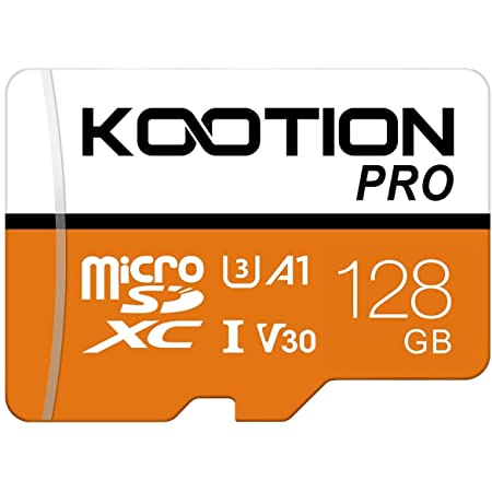 KOOTION microSD カード 128GB TFカード SDアダプター付 Class10 UHS-Ⅰメモリカード SDXC マイクロSDカード U3,A1,V30超高速転送スマートフォン ドライブレコーダー デジカメ ターブレッド PC など対応 Nintendo Switch 動作確認済