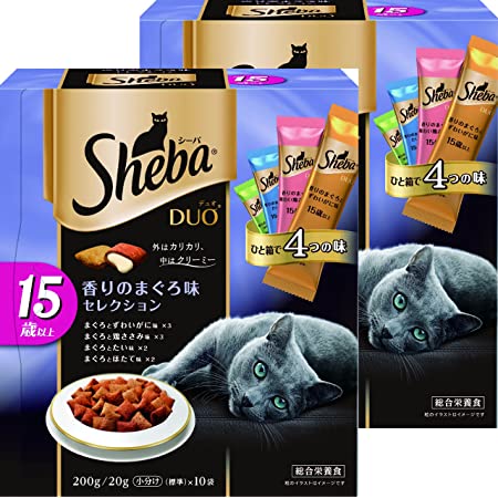 シーバ (Sheba) キャットフード リッチ15歳以上 ごちそうフレーク 鶏ささみ味と海のアソート (35g 6袋パック)×20 (ケース販売)