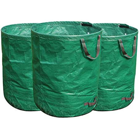 272Lガーデンバッグ ガーデンバケツ 大型庭用袋 自立式 折り畳み 再利用可能な 3パック