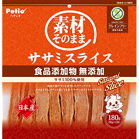 愛情レストラン 犬用おやつ サクッと! 国産鶏ささみスライス 犬用 90g×2個 (まとめ買い)