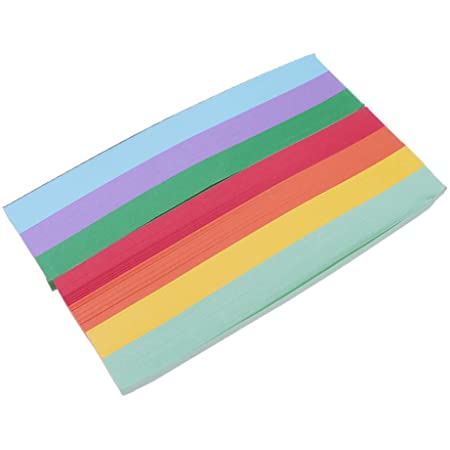 LEDMOMO 折り紙 7色 1350枚 可愛い 折り星 ラッキースター紙 DIY用品 おりがみ