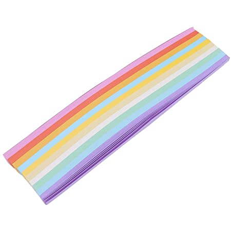 LEDMOMO 折り紙 10色 540枚 可愛い 虹 折る 星 ラッキースター diy用品 アクセサリ 工芸 品 手作り 装飾 プレゼント 女の子 子供 キッズ