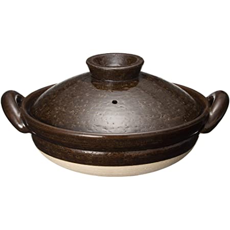 マルヨシ陶器(Maruyoshitouki) 土鍋 ブラウン 8号 REIWA M1442