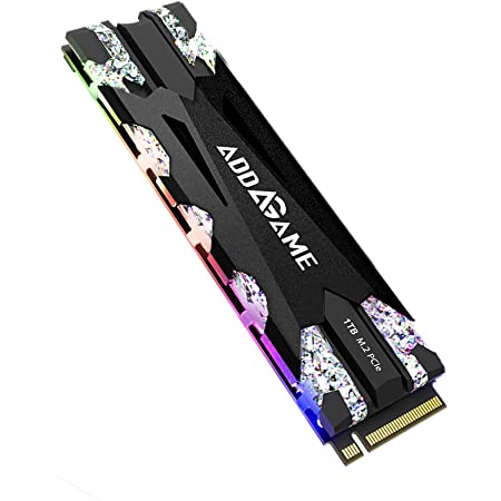 ADATA XPG SPECTRIX S40G SSD PCIe3.0x4 M.2 NVMe TLC NAND DRAM キャッシュ RGB イルミネーション ヒートシンク 5年保証 国内正規保証 AS40Gシリーズ (1TB, 3500/3000MB/s)
