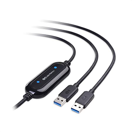 エレコム データ移行ケーブル [ Windows Mac対応 ] USB3.0 Type-Cアダプタ付属 1.5m ブラック UC-TV6BK