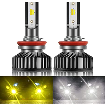 Colight 2色切替LEDヘッドライト/フォグランプ H11 2色発光 ZESチップ 6000K/3000K DC10V-30V 高輝度 IP67防水 片側25W 8000LM (H11/H8/H9)